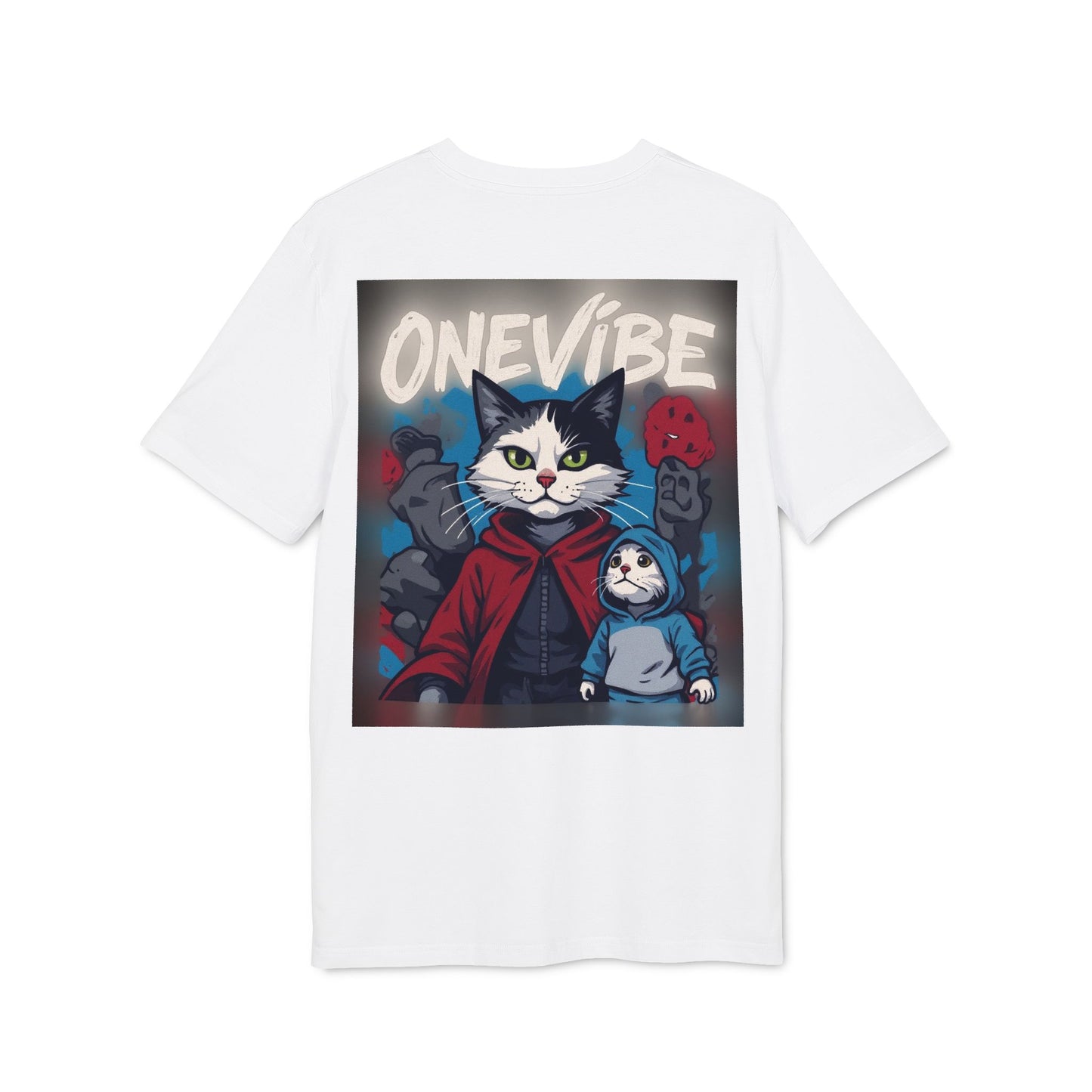 ONEVIBE® Red Splash Cat Tee