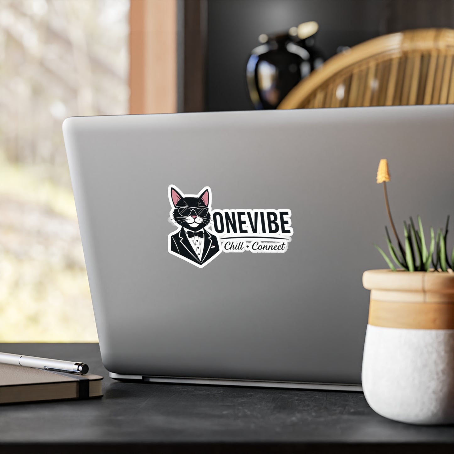ONEVIBE “Chill + Connect” Logo Sticker