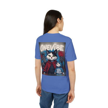 ONEVIBE® Red Splash Cat Tee