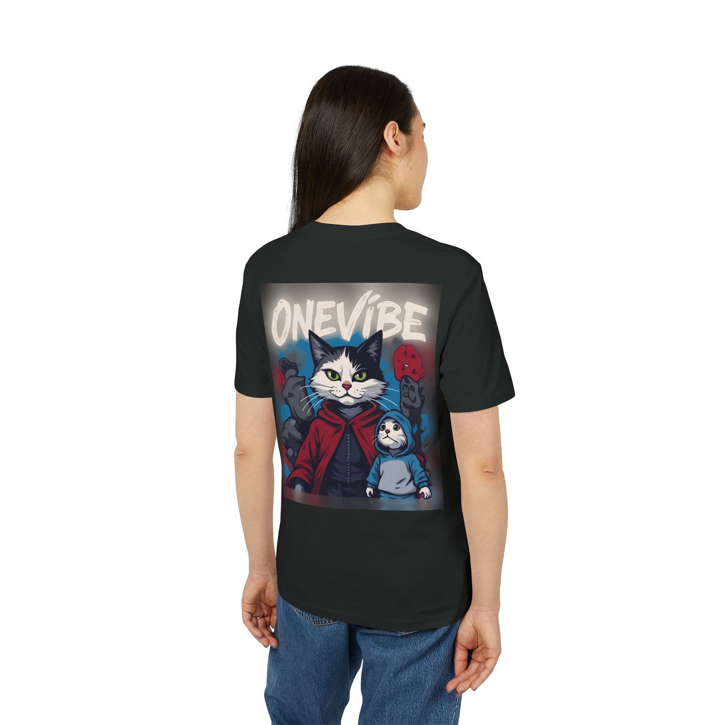 ONEVIBE® Red Splash Cat Tee