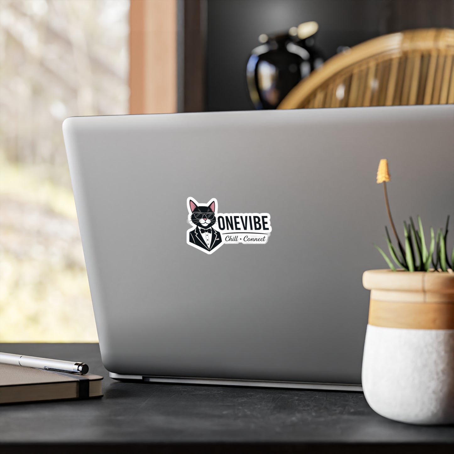 ONEVIBE “Chill + Connect” Logo Sticker