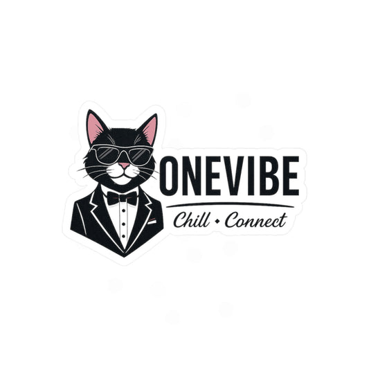 ONEVIBE “Chill + Connect” Logo Sticker